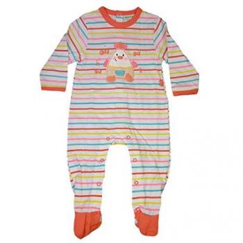 Yatsi tuta cotone bimba neonato bianco righe fantasia 18 mesi