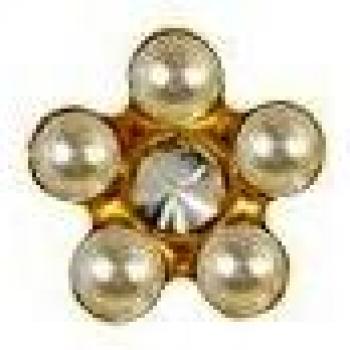 INVERNESS ORECCHINI FIORE PERLE/CRYSTAL PLACCATI ORO R931C