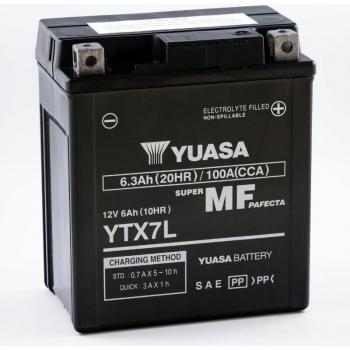 Yuasa AGM YTX7L 6Ah Batterie für Motorräder