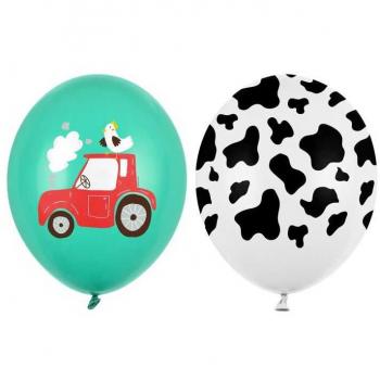Partydeco Luftballons 30 cm, Farm, gemischt (1 pkt / 50 Stück)