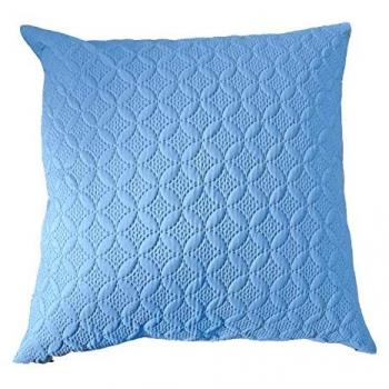 Homescapes Ultrasonic Blue Quilted Embossed Cushion Cover
