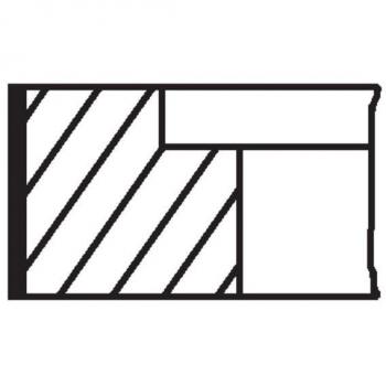 Aros de pistón MAHLE ORIGINAL 034 90 N1