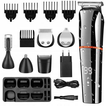 Scttomon Haar- und Bartschneider HT-6080, Haarschneider 4 in 1, Folienrasierer, IPX6 Wasserdicht