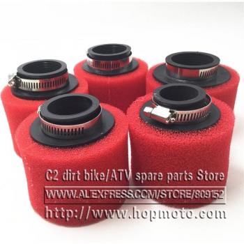 Filtro de Aire Recto para Scooter 35mm 38mm 42mm 45mm 48mm 58mm - Rojo
