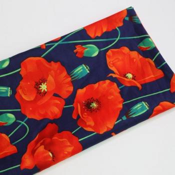 Helle Poplin-Stoffblüten für Patchwork