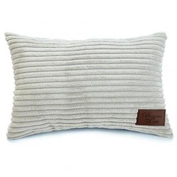 Designed by Lotte Ribbed Kussen Lichtgrijs