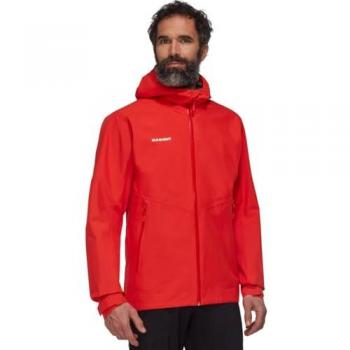 Chaqueta Hardshell Ligera con Capucha Mammut Alto Light HS Roja - L