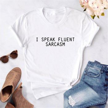 T-shirt Décontracté Sarcasme Femme
