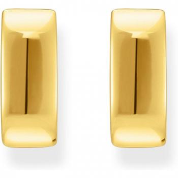 Pendientes de aro dorados con forma angular Thomas Sabo