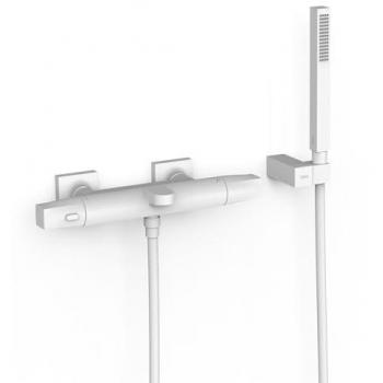 Ensemble Bain-Douche Thermostatique Blanc Mat Tres