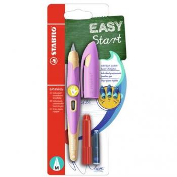 EASYbirdy Stylos à Plume pour Enfants – Pastel Abricot – 1 stylo gaucher + clé de réglage