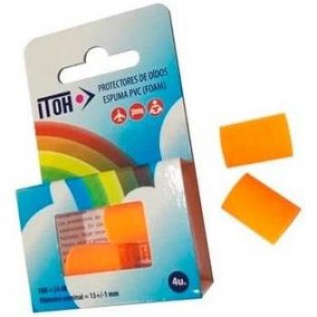 Kit de tapones de espuma Itoh en tonos amarillo y rosa, 4 unidades