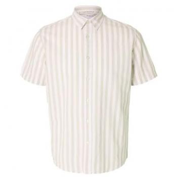 Camisa manga larga Noos Reg-Sun de cachemir puro con rayas para hombre
