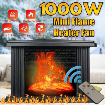Mini chauffage de cheminée 1000W pour bureau