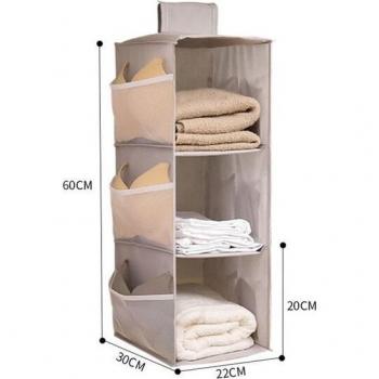 Multi-Tier Hanging Storage Bag for Wardrobe