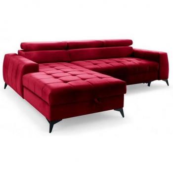 Schlafsofa AGNESA mit Bettkasten und Kopfstützen