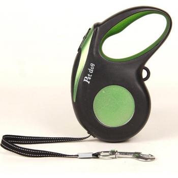 Correa retráctil ABS para perros grandes/medianos con cuerda extensible automática de 3m-5m