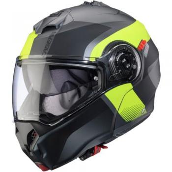 Caberg Duke Evo Indy Casco de Seguridad en Gris con Detalles Amarillos L