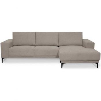 Xander Ecksofa, L-Form, 280 cm, mit schwarzen Metallfüßen