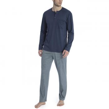 Calida Herren Zweiteiliger Schlafanzug Norris, Mehrfarbig (Indigo Mood 509), XXL