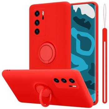 Cadorabo Cover Flessibile TPU Rosso per Huawei P40
