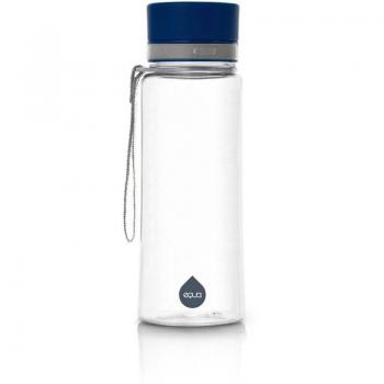 Equa Plain Wasserflasche – 600 ml in Blau