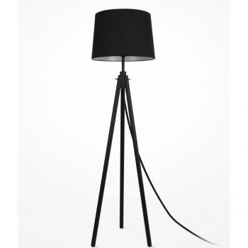 Lampada Calvino Nero Metallo – Difusore in Tessuto