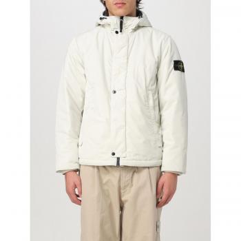 Stone Island Men's Plaster Zip Up Hooded Jacket - Medium