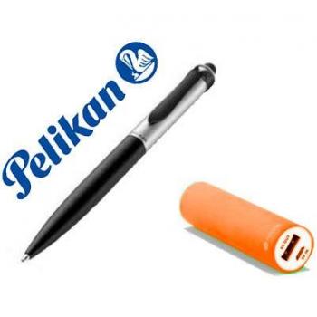 Bolígrafo Pelikan Stola II Touchpen con Powerbank Naranja