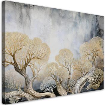 Beige Tree Abstraction 60x40