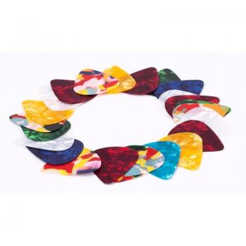 Assorted Heavy Gauge Guitar Picks - 50 Colorful Variety