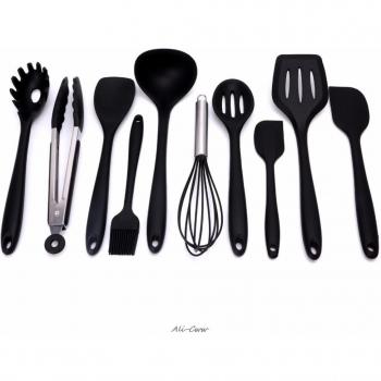 Heat Resistant Non-Stick Silicone Cooking Tools - 10 Pack