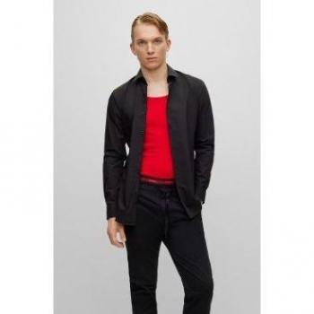 Hugo Camicia Uomo Maniche Lunghe Nera 41