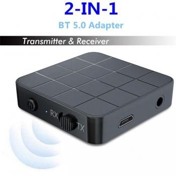2 in 1 Wireless Audio Adapter RX/TX Mode for TV, Car, Computer