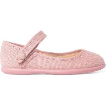 Chaussures Babies Décolleté Rose avec Bouton