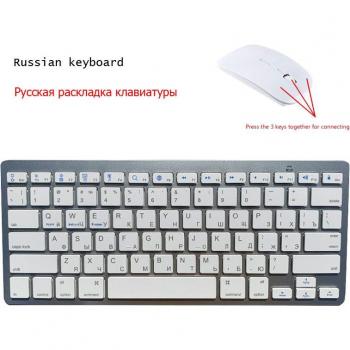 Wireless Bluetooth Keyboard and Mouse Set for Tablets and Laptops
