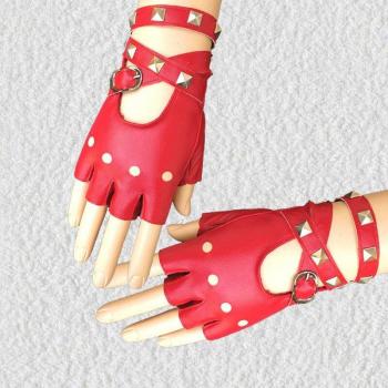 Guantes de Media Dedo Punk para Cosplay