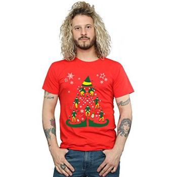 Men’s Elf Tree T-Shirt in Red – Size 2XL