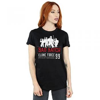 T-shirt femme Star Wars The Bad Batch Clone Force 99 en coton