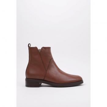 WONDERS C-5472 Botín Plano Camel Mujer