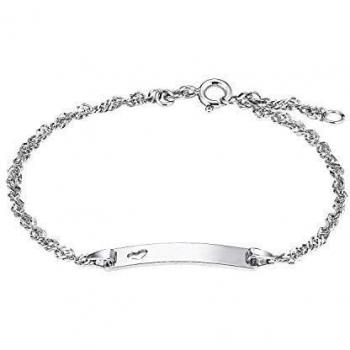 Amor Identarmband für Damen mit Herz aus 925 Sterling Silber