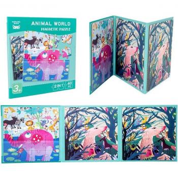 Magnetic Animal Puzzle Playset