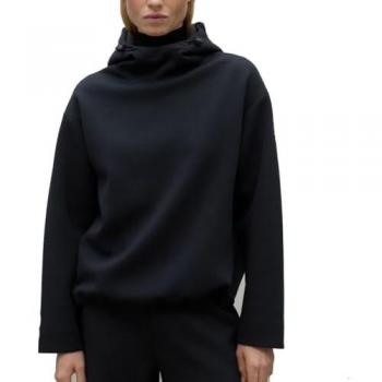 Sudadera con capucha Ecoalf Cancun negro absoluto mujer - S