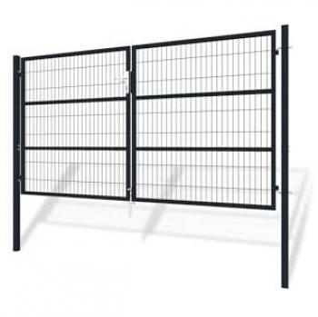 Portillon de jardin en acier galvanisé H.160cm - Casanoov
