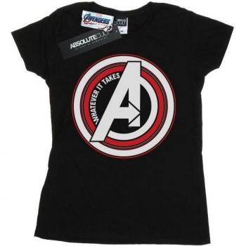 Camisa Manga Larga Mujer Avengers Endgame Símbolo Negro