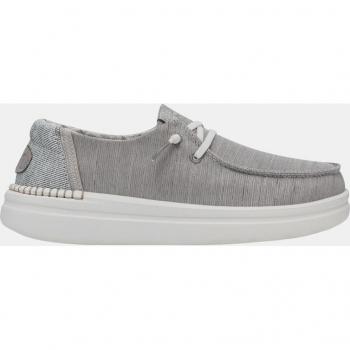 HeyDude - Zapatos de cordones de mujer con plataforma en tejido
