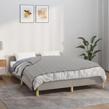 VIDAXL Coperta Ponderata Grigia 122x183 cm 9 kg in Tessuto