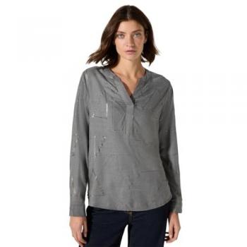 Cecil Langarmshirt mit Folienakzenten