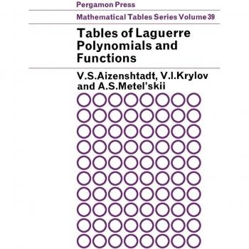 Vitalsource Technologies, Inc. Tables Of Laguerre Polynomials And Functions