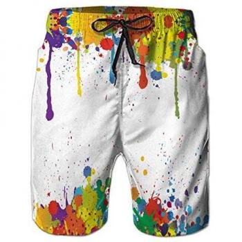 Alisister Surf Board Shorts with Side Pockets – Paint White